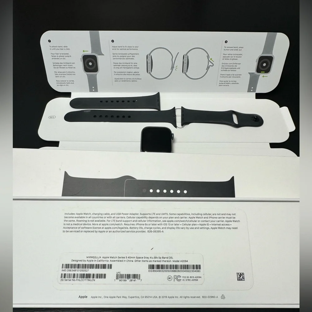 Apple Watch Series 5 Space Gray Aluminum 40MM
